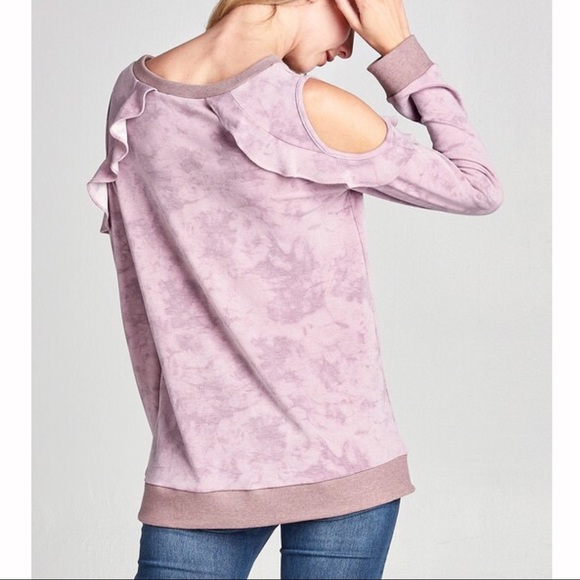 Mineral Washed Ruffled Top - Picture 4 of 5